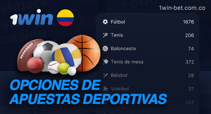 Opciones de apuestas deportivas y ciberdeportivas en 1win