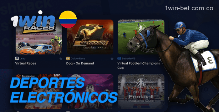 Apostar en deportes virtuales en 1win
